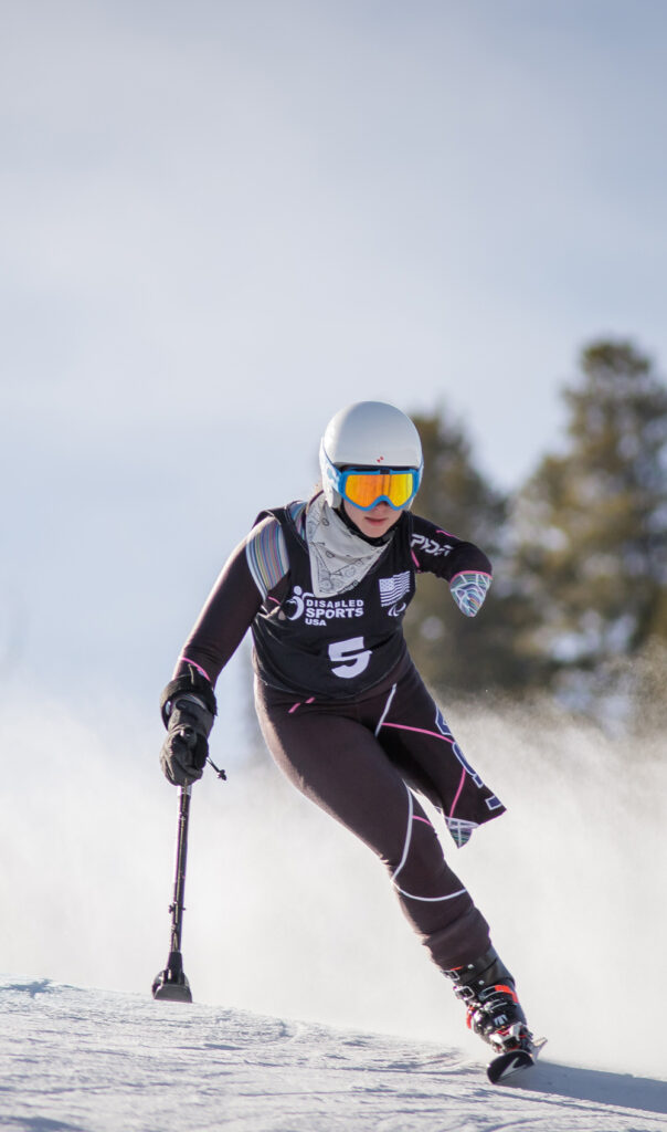 Downhill skiing